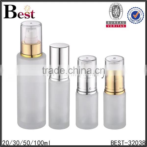 Frosted Glass 30ml Bottle Labels Cosmetic Lotion Pump 30ml Bottle Labels Wholesale photo-6