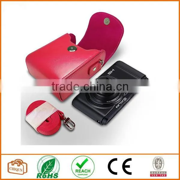 Protective Compact Case With Magnetic Closure and Strap Compatible With Digital Camera (Pink) photo-4