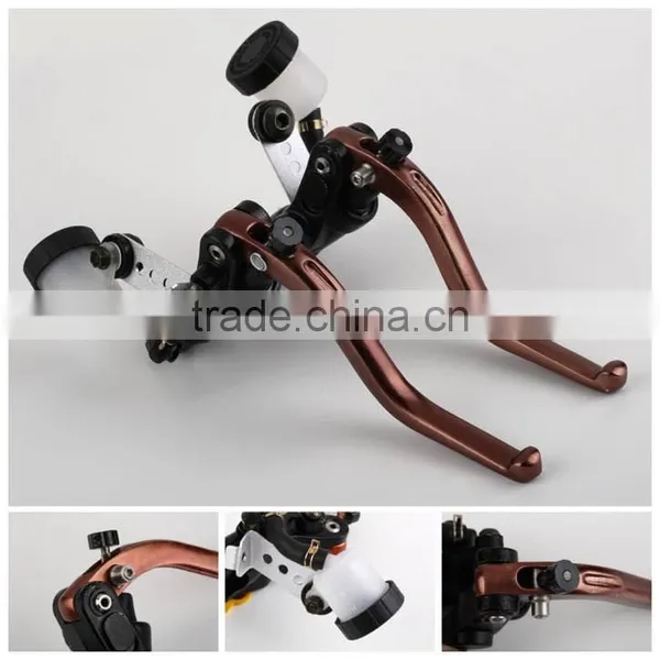 Left Right Motorcycle Brake Lever Clutch Brake Master Cylinder Assy Hydraulic Master Brake Cylinder