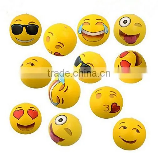 Small Emoji Face Soft Foam Balls Reliever Toys Popular pu Foam Ball photo-4