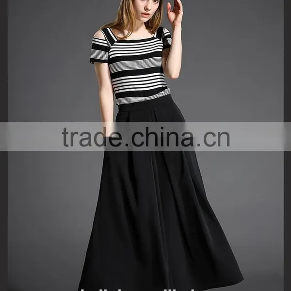 Auschalink Women Elegant High Waist Loose Dress Pants Customized photo-2