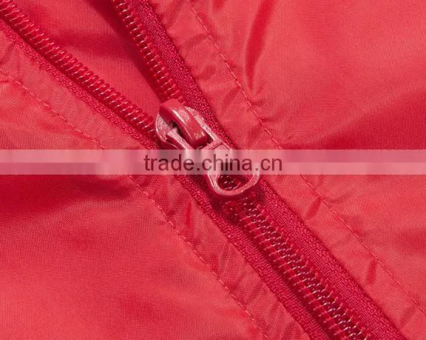 Factory Red Hoody Windproof Lady Coat Rain Coat photo-5