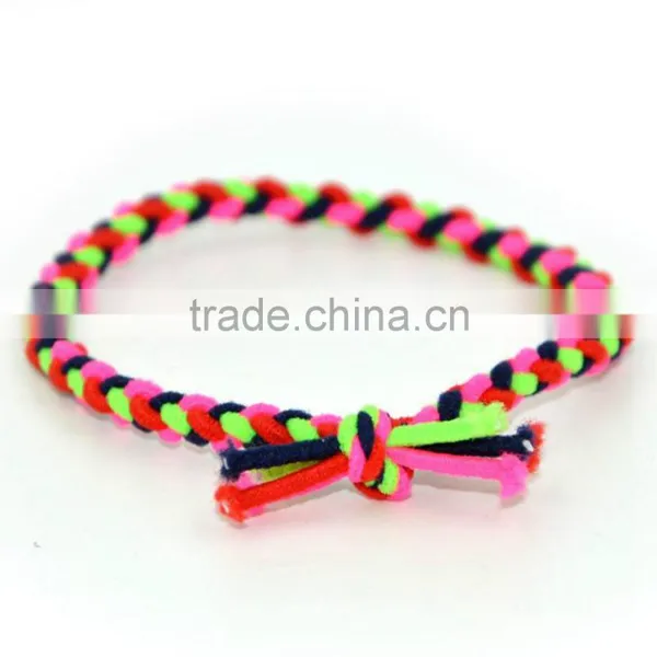 Candy Color Elastic Braid Hairbands photo-3