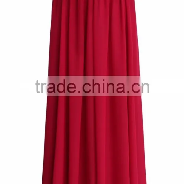 Women Wholesale Elastic Wasitband Long Skirt Fashion Chiffon Maxi Skirt 2016 photo-6