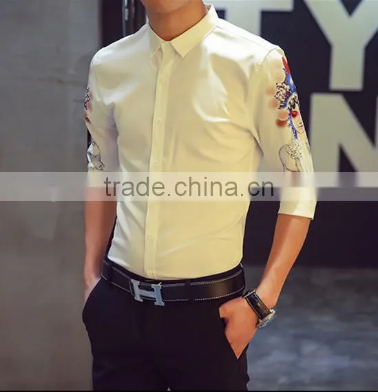 5 Minutes of Sleeve Cultivate One's Morality Leisure Shirt photo-4