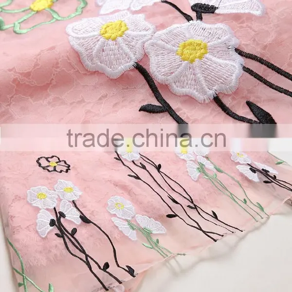 Fashion Women Organza Floral Embroidered Lace Prom Dress Ladies Sexy Printed Mini Dress photo-6