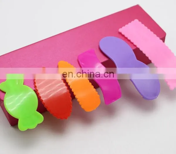 Wholesale Mix Color Assorted Plastic Coated Baby Bow Snap Hair Clips photo-2