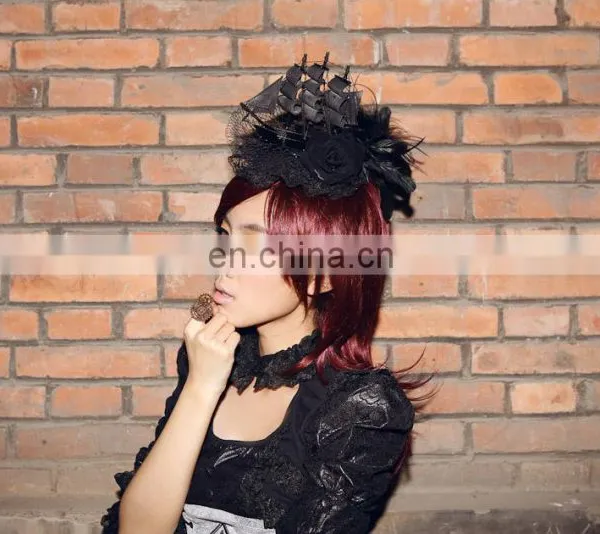 Steampunk Mini Hat Fascinator With Sail Vessel photo-6