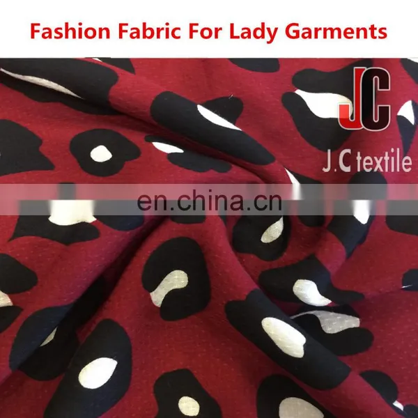 AD2091 JC Rayon Jacquard Leopard Grain Wholesale 100% Rayon Custom Printed Fabric photo-3