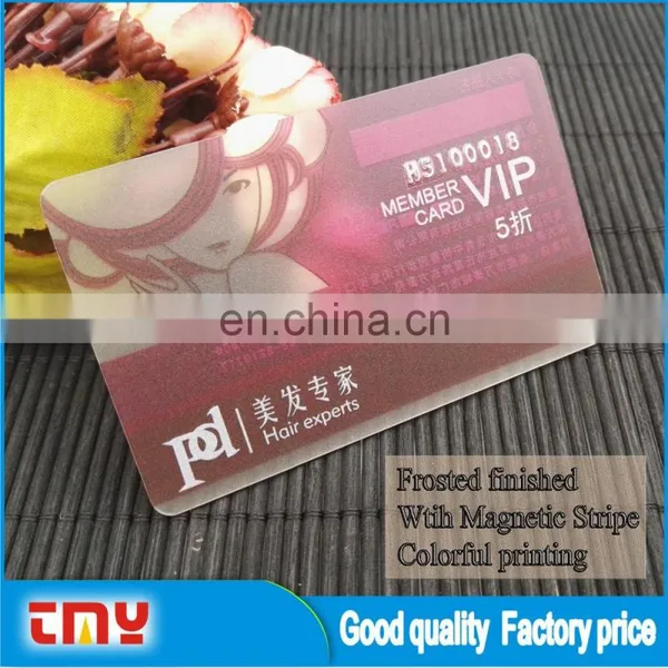 Clear Plastic Business Cards Cheap Wtih Magnetic Stripe photo-3