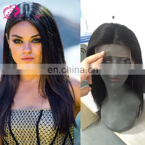 Straight Hair Best Selling Middle Part Brazilian Human Hair Lace Front Wig