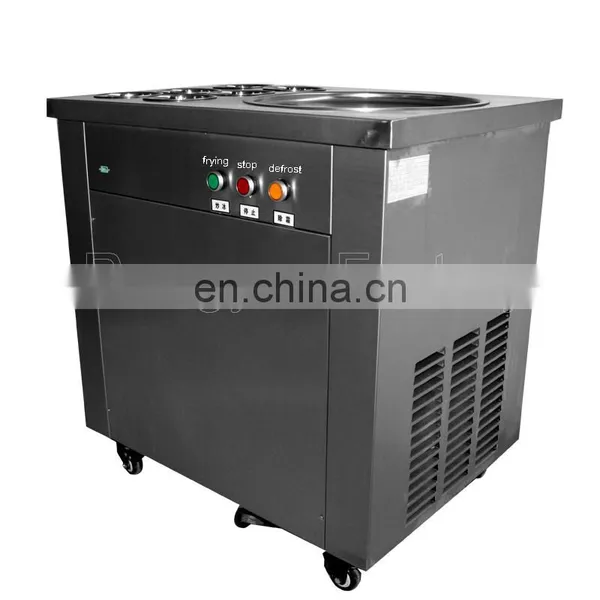 8-10L/H 1pan Ice Pan Fryer Rolling Fried Yogurt Frying Fried Ice Cream Roll Machine Roller Maker photo-4