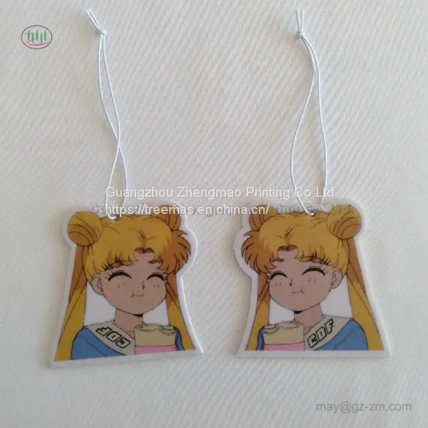 CMYK Colour Printing Absorbent- Paper Customized Shape and Size Paper Car Air Freshener photo-2