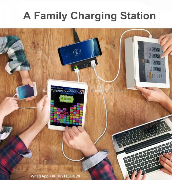 Universal 60w 8 Ports QC3.0 Smart Multi Usb Wireless Charger For Mobile Phone photo-5