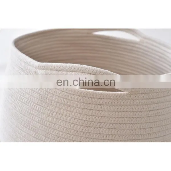 2020 Hot Selling New Cotton Storage Basket Organizer Basket Cloth Storage Woven Storage Basket photo-4