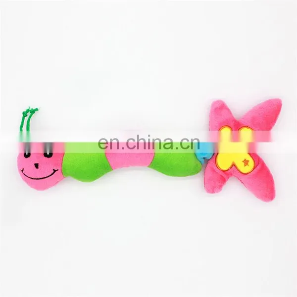Wholesale Snake Shape Colourful Stuffed Chew Pet Dog Plush Toy Squeaky Toys photo-2