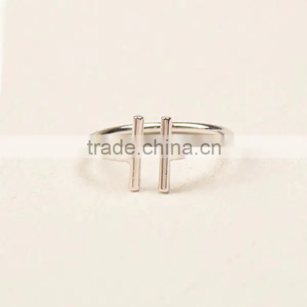 Fashion Women Engagement Jewelry Silver Plating Female Finger Rings photo-2