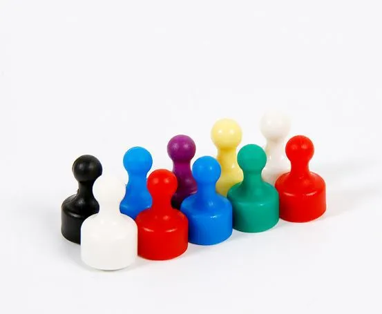 Painting Colorful Plastic or Rubber Coated Neodymium Push Pins for Office Magnet photo-2
