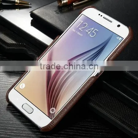 ICase For Samsung Galaxy s6 Leather Case, For Samsung s6 Phone Case, Genuine Leather Back Case photo-6