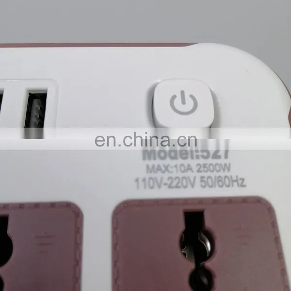 New Design High Quality Fashion Electrical Products 3 Plug 6 Usb Plug Universal Plug Sockets Extension Socket photo-4