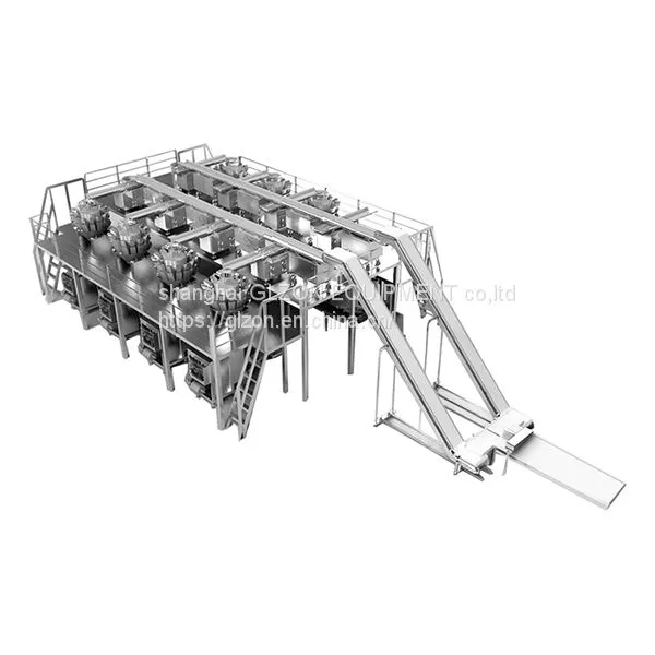 Automatic packaging production line