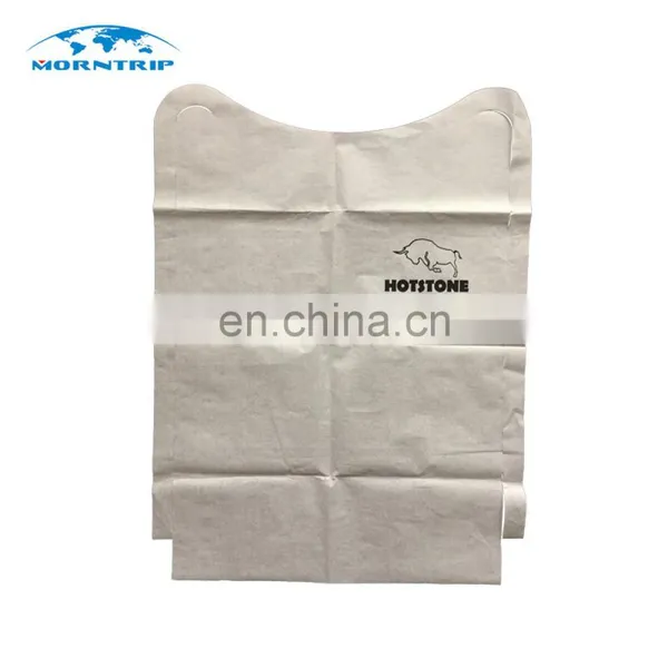 Cheap Custom Printed White Nonwoven Apron Disposable Adult Bib photo-2