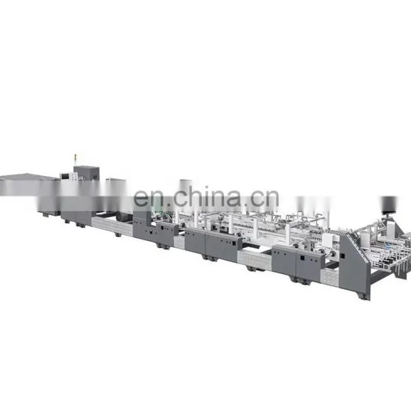 NEW STAR GFG-850 4 6 Corner Automatic Crash Lock Bottom Carton Folder Gluer Machine Gluing Machine