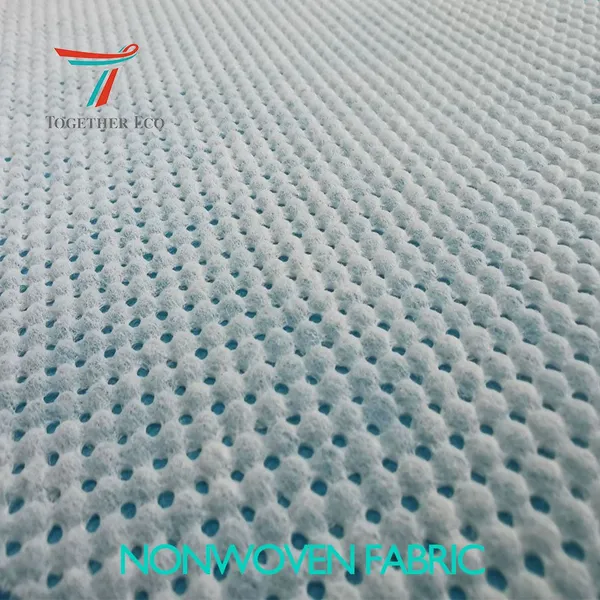 Sell Adult Diaper Diversion Layer White 6D Guide Layer 50gsm Hot Air Non Woven Fabrics Thermal Bonding Nonwoven Fabric photo-4