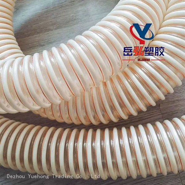 PU Plastic-reinforced Hose With Smooth Inner Wall, Agricultural Machinery Feeding Pipe, DN45 Seeder Feeding Pipe, Cold-resistant and Wear-resistant PU Pipe photo-2