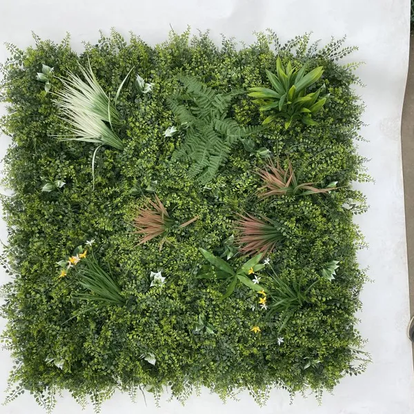 Best Selling Artificial Vertical Plant Wall 100x100 Waterproof Outdoor Use