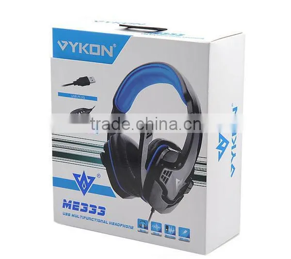 USB Stereo Headphone Set for Computer & Play Station ME333 Blue photo-6