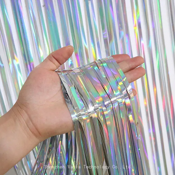 Wholesale Metallic Foil Curtains - 2/3 Pack, 3.2x8.2ft Sparkle Backdrops for Party Distributors photo-5