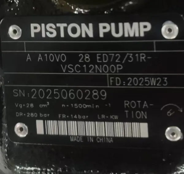 A10VSO28 A10V A10VSO A10VSO45 A10VSO71 A10VSO74 Series Hydraulic Piston Pump R902406888 a A10V O 28 DFR /31L-PRC62N00 -SO277 photo-3