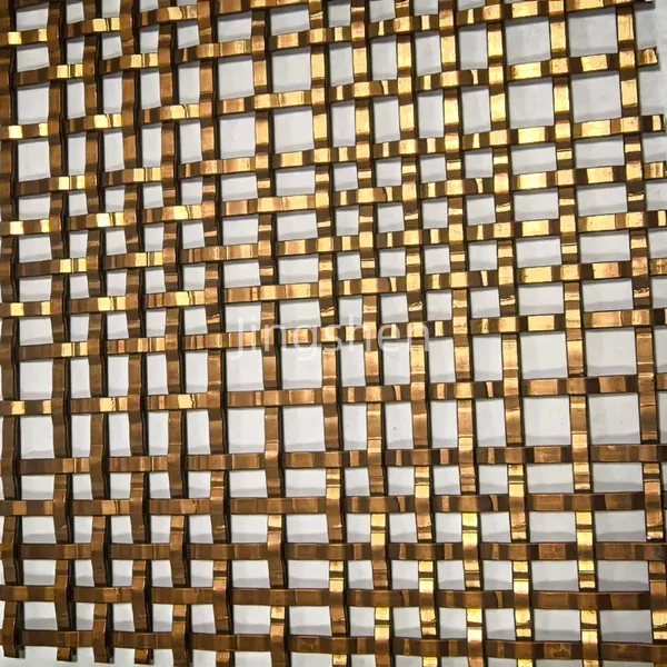 Stainless Steel Woven Wire Mesh Decorative Metal Mesh Sheet Grilles for Commercial Interior Partition Screens & Wall Cladding photo-5