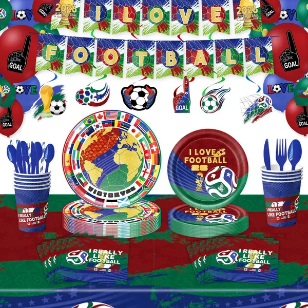 Ningbo Partyking 2026 World Cup and Sports Party Supplies Fan Fest Party Decoration Set Football Atmosphere Decorations Party Glasses photo-2