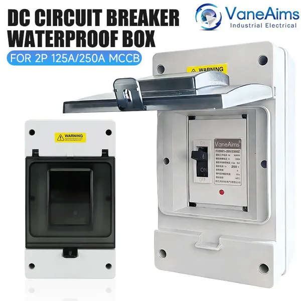 VaneAims 2P 125A/250A Leitungsschutzschalter-Wasserdichtkasten mit IP65-Schutzklasse und Garantie