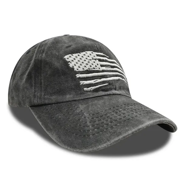 Wholesale Custom Logo Unisex Vintage Cotton Adjustable Trucker Dad Hat Dyed Distressed Sports Caps Washed Baseball Cap photo-3