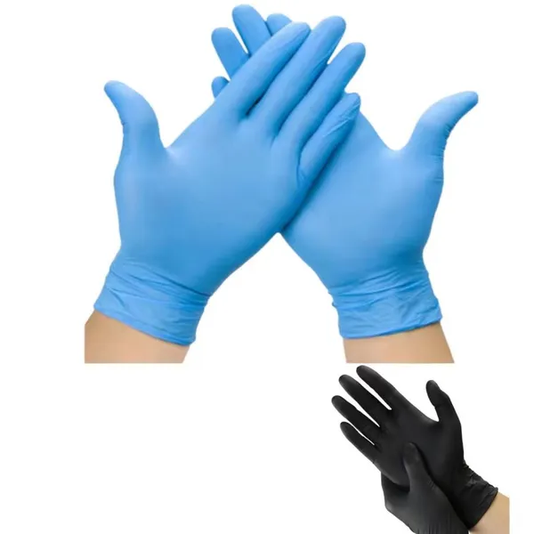 High Quality Tatto Food Catering Beauty Salon Blue Black Medical Grade Food Grade Disposable Surgical Medical Examination Powder Free Nitrile Gloves