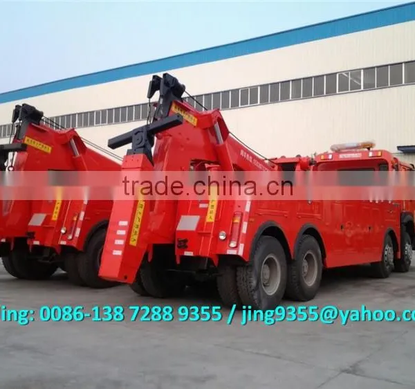 Good Quality 8x4 HOWO 60 Ton Heavy Duty Rotator Wrecker Towing Truck for Sale photo-4