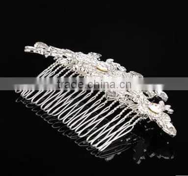 The Bride Wedding Dress Handmade Ornaments Headdress Fashion Exquisite Diamond Crystal Dish Hair Comb photo-3