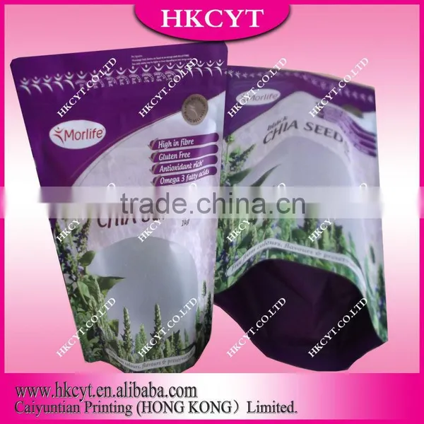 Agriculture Industrial Use and Zipper Top Sealing Vacuum Seeds Packing Bag photo-2