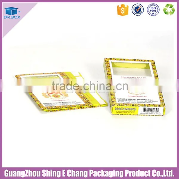 2016 Logo Customized Paper Printing Display Unique Packaging Box for Cigar With Insert photo-4
