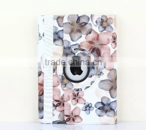 Fashion Peach Flower Series For IPad Mini 4 Flip Leather Case 360 Degree Rotation Case TB-0004 photo-2