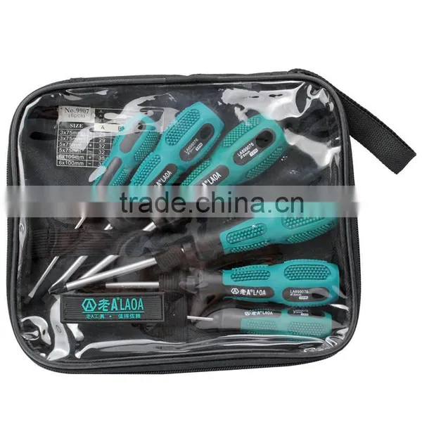 6pcs Cr-V Steel Screwdriver Set Crossed and Slotted Screwdriver photo-5