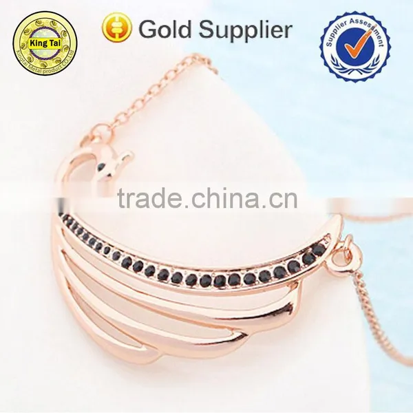 Fashion High Quality Crystal Double Chain Neckace photo-2