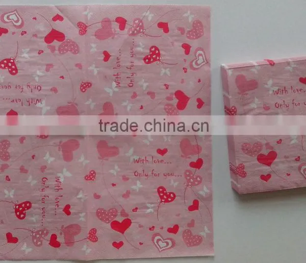 33CM*33cm 20pcs/pack Paper Napkins Wedding Event & Party Tissue Printed Napkin Supply Party Decoration photo-2