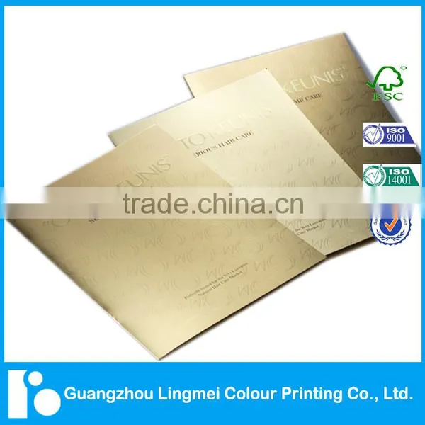 Colourful Saddle Stitching Hair Care Product Pamphlets Printing With Top Quality