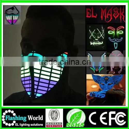 Fashion Masquerade Neon Party Mask, Party Supplies Fashion Flashing Neon Party Mask photo-5