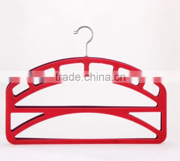 Velvet Trouser Hanger Simple Slim-Line Flocked Pants Hanger in photo-3