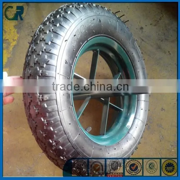 High Quality Wheelbarrow Pneumatic Air Tyre 14x3.50-8 Quality Choice photo-2